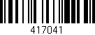 Código de barras (EAN, GTIN, SKU, ISBN): '417041'