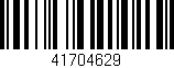 Código de barras (EAN, GTIN, SKU, ISBN): '41704629'