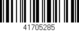 Código de barras (EAN, GTIN, SKU, ISBN): '41705285'