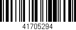 Código de barras (EAN, GTIN, SKU, ISBN): '41705294'