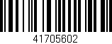 Código de barras (EAN, GTIN, SKU, ISBN): '41705602'