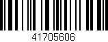 Código de barras (EAN, GTIN, SKU, ISBN): '41705606'