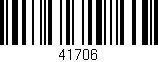 Código de barras (EAN, GTIN, SKU, ISBN): '41706'