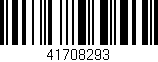 Código de barras (EAN, GTIN, SKU, ISBN): '41708293'