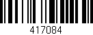 Código de barras (EAN, GTIN, SKU, ISBN): '417084'