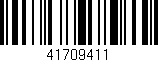 Código de barras (EAN, GTIN, SKU, ISBN): '41709411'