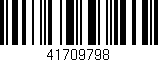 Código de barras (EAN, GTIN, SKU, ISBN): '41709798'