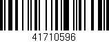 Código de barras (EAN, GTIN, SKU, ISBN): '41710596'