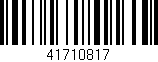 Código de barras (EAN, GTIN, SKU, ISBN): '41710817'