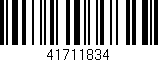 Código de barras (EAN, GTIN, SKU, ISBN): '41711834'