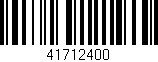 Código de barras (EAN, GTIN, SKU, ISBN): '41712400'