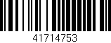 Código de barras (EAN, GTIN, SKU, ISBN): '41714753'