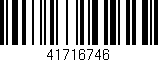 Código de barras (EAN, GTIN, SKU, ISBN): '41716746'