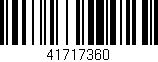 Código de barras (EAN, GTIN, SKU, ISBN): '41717360'