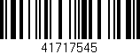 Código de barras (EAN, GTIN, SKU, ISBN): '41717545'