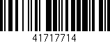 Código de barras (EAN, GTIN, SKU, ISBN): '41717714'
