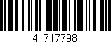 Código de barras (EAN, GTIN, SKU, ISBN): '41717798'