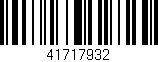 Código de barras (EAN, GTIN, SKU, ISBN): '41717932'