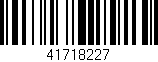 Código de barras (EAN, GTIN, SKU, ISBN): '41718227'