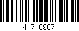 Código de barras (EAN, GTIN, SKU, ISBN): '41718987'