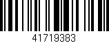 Código de barras (EAN, GTIN, SKU, ISBN): '41719383'