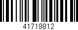 Código de barras (EAN, GTIN, SKU, ISBN): '41719812'