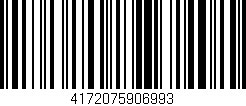 Código de barras (EAN, GTIN, SKU, ISBN): '4172075906993'