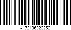 Código de barras (EAN, GTIN, SKU, ISBN): '4172186323252'