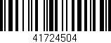 Código de barras (EAN, GTIN, SKU, ISBN): '41724504'