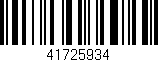 Código de barras (EAN, GTIN, SKU, ISBN): '41725934'