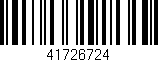 Código de barras (EAN, GTIN, SKU, ISBN): '41726724'