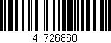 Código de barras (EAN, GTIN, SKU, ISBN): '41726860'