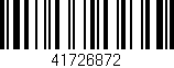 Código de barras (EAN, GTIN, SKU, ISBN): '41726872'