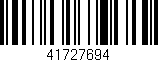 Código de barras (EAN, GTIN, SKU, ISBN): '41727694'