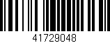Código de barras (EAN, GTIN, SKU, ISBN): '41729048'