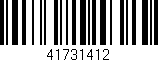Código de barras (EAN, GTIN, SKU, ISBN): '41731412'