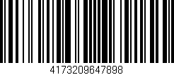 Código de barras (EAN, GTIN, SKU, ISBN): '4173209647898'