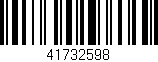 Código de barras (EAN, GTIN, SKU, ISBN): '41732598'
