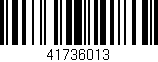 Código de barras (EAN, GTIN, SKU, ISBN): '41736013'