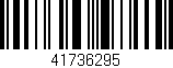Código de barras (EAN, GTIN, SKU, ISBN): '41736295'