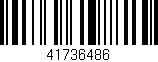 Código de barras (EAN, GTIN, SKU, ISBN): '41736486'