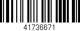 Código de barras (EAN, GTIN, SKU, ISBN): '41736671'
