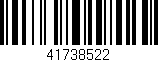 Código de barras (EAN, GTIN, SKU, ISBN): '41738522'