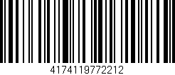 Código de barras (EAN, GTIN, SKU, ISBN): '4174119772212'