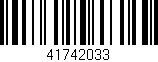 Código de barras (EAN, GTIN, SKU, ISBN): '41742033'