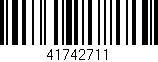 Código de barras (EAN, GTIN, SKU, ISBN): '41742711'