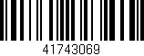 Código de barras (EAN, GTIN, SKU, ISBN): '41743069'