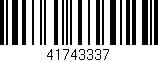 Código de barras (EAN, GTIN, SKU, ISBN): '41743337'