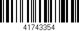 Código de barras (EAN, GTIN, SKU, ISBN): '41743354'