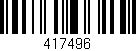 Código de barras (EAN, GTIN, SKU, ISBN): '417496'